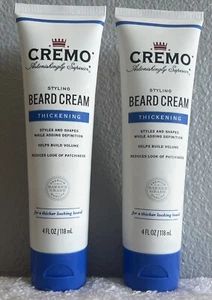 2X Cremo Men's Styling Beard Cream (Thickening)-118ml/4 oz-Sealed Under Cap-New - Picture 1 of 3