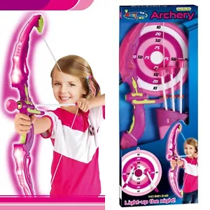 King Sport Toy Archery Light up Bow & Arrow Set + Target and Quiver Children Kid - Picture 1 of 6