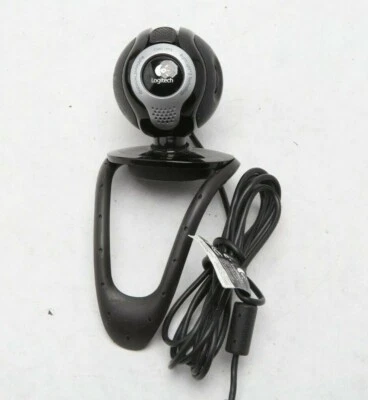 Logitech QuickCam Comm Deluxe V-UBE43 USB Webcam w/ Privacy Slider Screen D42 - Image 1 of 4