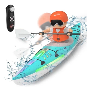 Ferngesteuertes Boot 2.4GHz RC Boot Rennboot mit LED-Leuchten Kinder Geschenk - Bild 1 von 24