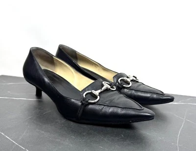 Gucci Vintage Horsebit Gatito Tacones Punta Talla 37 C Foto 1 de 4
