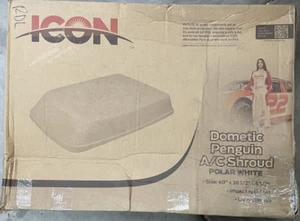 Icon 00752 Replacement A/C Shroud for Dometic Duo-Therm Penguin Polar White - Picture 1 of 5