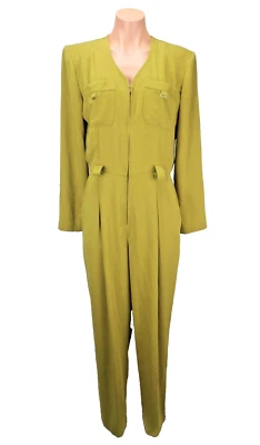 Mono de Colección Años 80 Cache Mameluco Chartreuse 7 Mono Cinturón Carrera Cónico Foto 1 de 4