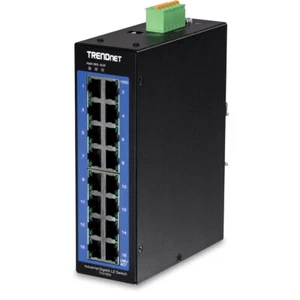 TRENDnet TI-G160i 16Port DIN-Rail Switch Industrial Gigabit L2 Managed - Afbeelding 1 van 2