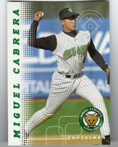 2001 KANE COUNTY COUGARS TEAM SET MIGUEL CABRERA  #'D TO 2000