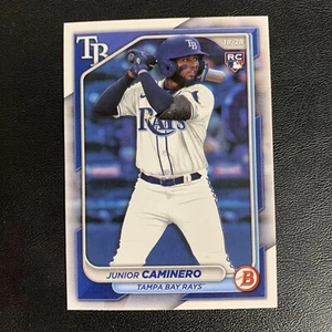 2024 Bowman Junior Caminero 20 RC Tampa Bay Rays - Picture 1 of 2