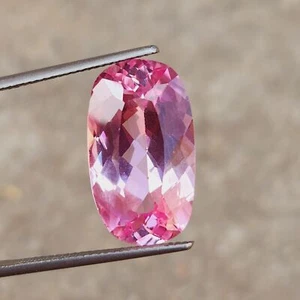 16.10 Ct Natural Certified Bi Color Tourmaline Cushion Cut Loose Gemstone - Picture 1 of 7