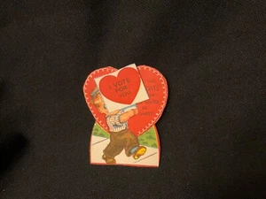 Tarjeta de San Valentín de Votación Vintage años 40 sin firmar - Imagen 1 de 3
