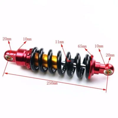 250mm 9.8" 980lb Rear Shock Absorber Suspension For ATV Quad Dirt Bike Go Kart - Image 1 of 4