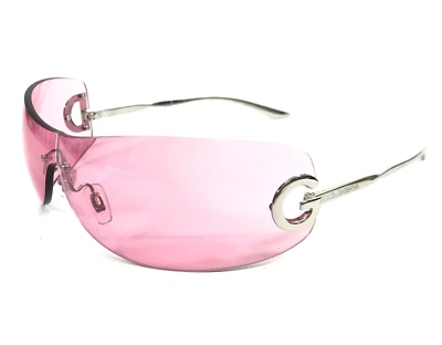Dolce & Gabbana Sunglasses DG2308 05/84 Silver Frames with Pink Wrap Shield Lens - Image 1 of 4