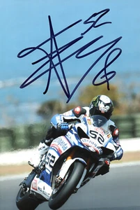 James Toseland Hand Signed Photo Motorcycle Racer World Superbike 12X8" AF - Picture 1 of 1