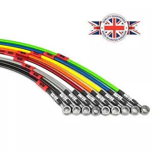 Wezmoto Aprilia RSV-R Mille 1000 1999-2000 Race Setup Braided Brake Hoses Kit - Picture 1 of 12
