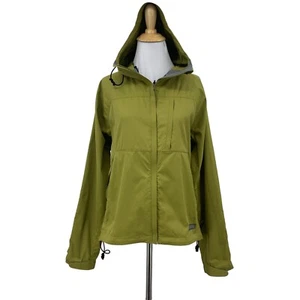REI Hooded Jacket Womens M Medium Pickle Green Full Zip Lightweight Windbreaker - Picture 1 of 16