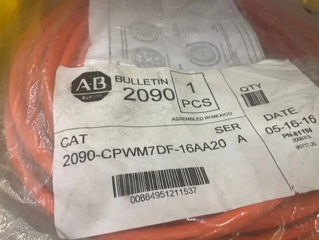 Allen-Bradley 2090-CPWM7DF-16AA20 SER A Cable NEW PKG - Image 1 of 1