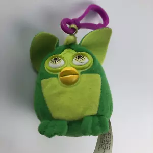 Furby Schlüsselanhänger grün mit lila Verschluss Vintage - Bild 1 von 4