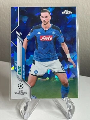 Fabian Ruiz SAPPHIRE Refractor 2019-20 Topps Chrome UEFA UCL Napoli Ice #41 - Image 1 of 2