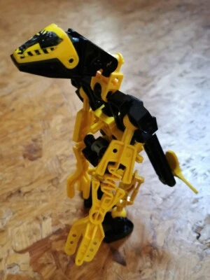 Retro Lego Technic Slider Figur Hero Factory Bionicle Actionfigur mit Case - Bild 1 von 3