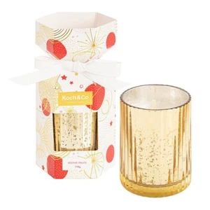 SCENTED CANDLE CHRISTMAS | bon bon cracker | Festive Fruits | glass reusable jar - Picture 1 of 5
