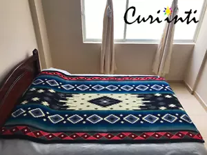LOTE AL POR MAYOR DE 20 MANTAS DE ALPACA CON DISEÑO ANDINO PARA NIÑOS 77" X 45" 26V - Imagen 1 de 16