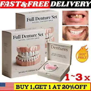 Juego completo avanzado de dentaduras personalizadas, juego de dentaduras de silicona 1 ~ 3X - Imagen 1 de 10