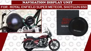 Black Navigation Display Unit "For Royal Enfield Super Meteor & Shotgun 650" - Picture 1 of 6