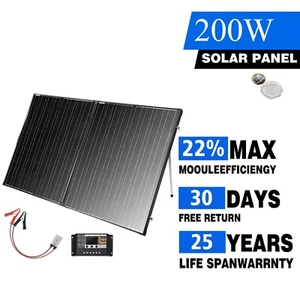 200W Solarpanel 12V Tragbar Faltbar Solarmodule für Camping Wohnmobil Boot DE - Bild 1 von 9