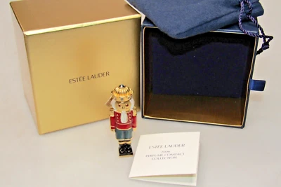 Estee Lauder Perfume Sólido 2006 Blanco Lino Vacaciones Cascanueces Cristal Swarovski Foto 1 de 4