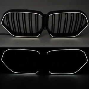 1x Luces LED Parrilla de malla delantera de coche Doble línea para BMW X6 G06 2019~2023 - Imagen 1 de 17