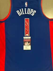 Chauncey Billups Signed Autographed Detroit Pistons Jersey JSA COA Certified - Picture 1 of 3
