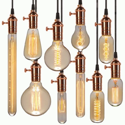 B22 Cap Dimmable Edison Bulb Filament Bulbs Antique Style Indoor Home Cafe Light - Image 1 of 4
