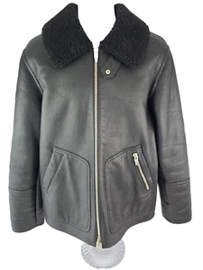 The Arrivals B3 Giacca da volo aviatore bomber agnello shearling pelle M/L Turchia - Foto 1 di 22