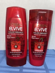 2 L’Oreal Paris Elvive Color Vibrancy Protecting Shampoo&Conditioner, 12.6 fl oz - Picture 1 of 2