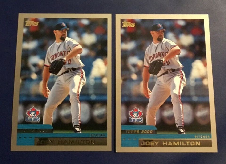 2000 Topps # 402 Joey Hamilton Lote 2 Toronto Blue Jays Set Break Foto 1 de 1