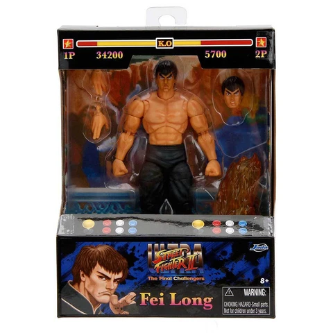 Jada Toys 6" Action Figure: Street Fighter "FEI-LONG" w/ Accessories Cover