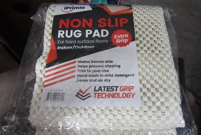 iPrimio Non-Slip Hard Floor Rug Pad for Indoor / Outdoor Rugs - 100" X 60" - NEW - Image 1 of 2