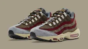 Nike Air Max 95 Freddy Krueger Size 10. DC9215-200 Velvet Brown University Red - Picture 1 of 5