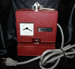 Máquina de tarjetas reloj de tiempo serie Amano 3800 - funciona con llave - Imagen 1 de 6
