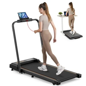 2 in1 Klappbar Laufband Elektrisch 10KM/H LED Fernbedienung Walking Pad 120KG - Bild 1 von 19