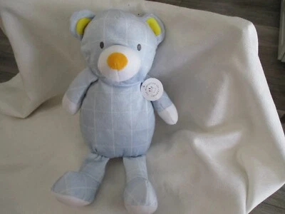 Juguete de peluche a cuadros azul claro para bebé Manhattan Toy Company Foto 1 de 2