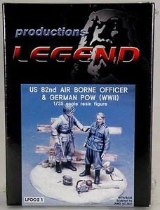 1:35 Scale US 82nd Air Borne Officer & German POW Figure Kit - Legend #LF0021 - Picture 1 of 1
