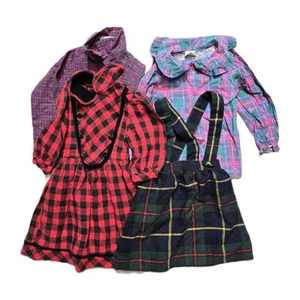 Vintage Fisher-Price Girls Shirt Dress Romper Size 4 Lot Of 4 - Picture 1 of 7