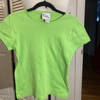 Vintage Lilly Pulitzer Bright Green Shirt EUC Size Large - Image 1 of 4