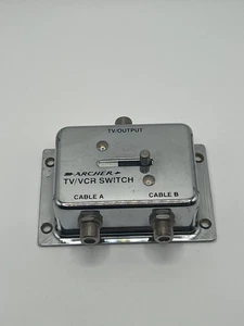 Archer TV/VCR Switch • 2 Coaxial Cable Inputs + 1 Coaxial TV Output - Picture 1 of 7