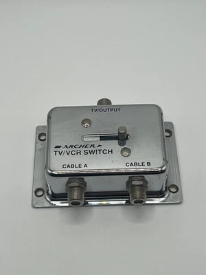 Archer TV/VCR Switch • 2 Coaxial Cable Inputs + 1 Coaxial TV Output - Image 1 of 4