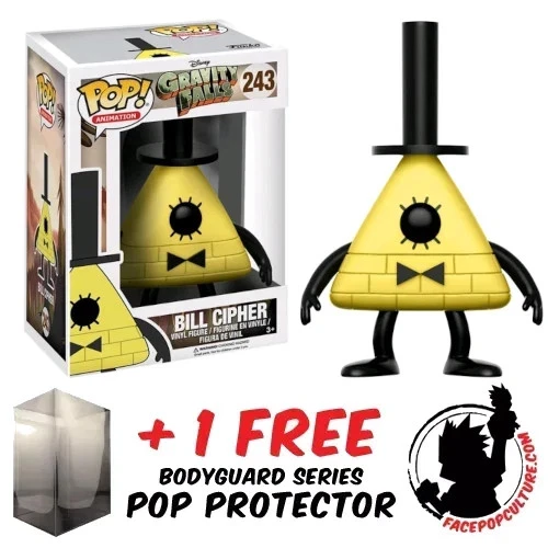FUNKO POP VINYL GRAVITY FALLS BILL CIPHER #243 VINYL FIGURE + PROTECTOR - Image 1 of 1