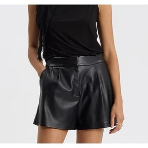 Women Mango vegan leather shorts sz Large - Picture 1 of 6