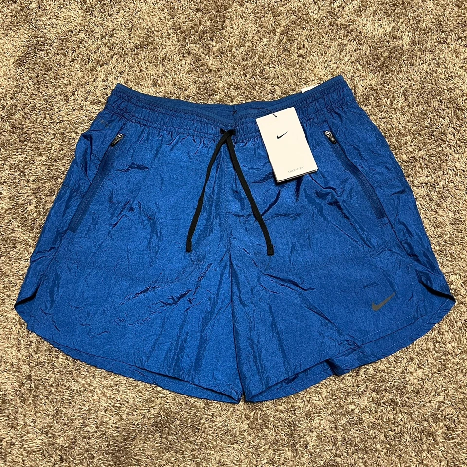 Nike Men’s Running Division Brief-lined Running Shorts Orange FN3391 Large