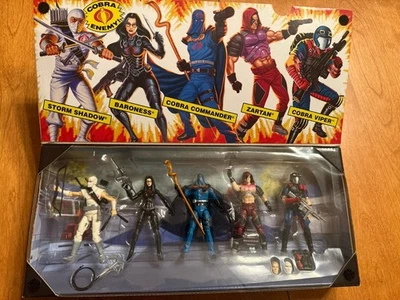 GI Joe 25th Anniversary 3.75" Figure Collector COBRA SET  2009 Set 5-Pack NIB - Image 1 of 4