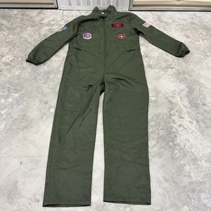Top Gun Fluganzug Overall Herren klein olivgrün Nick Bradshaw Gans Kostüm - Bild 1 von 7