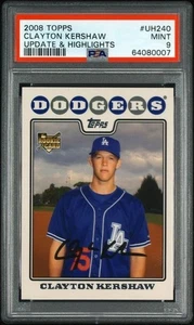 2008 Topps Update Clayton Kershaw PSA 9 RC - Bild 1 von 1